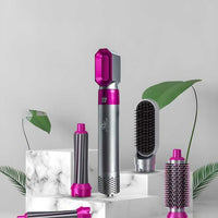 5-in-1 Hair Dryer & Styling Tool | Negative Ion Hot Air Comb | Automatic Suction Curler